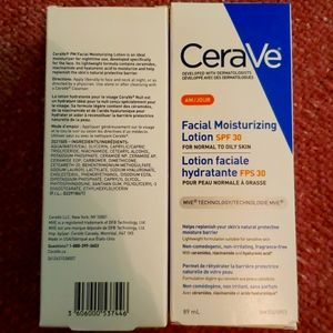 Cerave AM. Moisturizer with SPF 30. NEW!